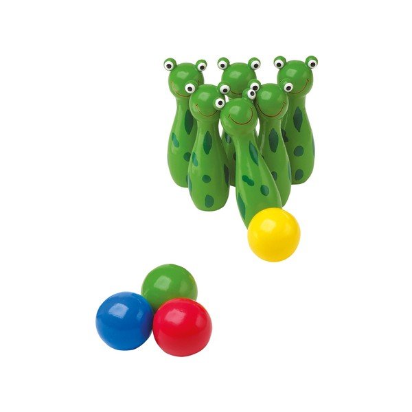 Leseni keglji za otroke Legler Frog