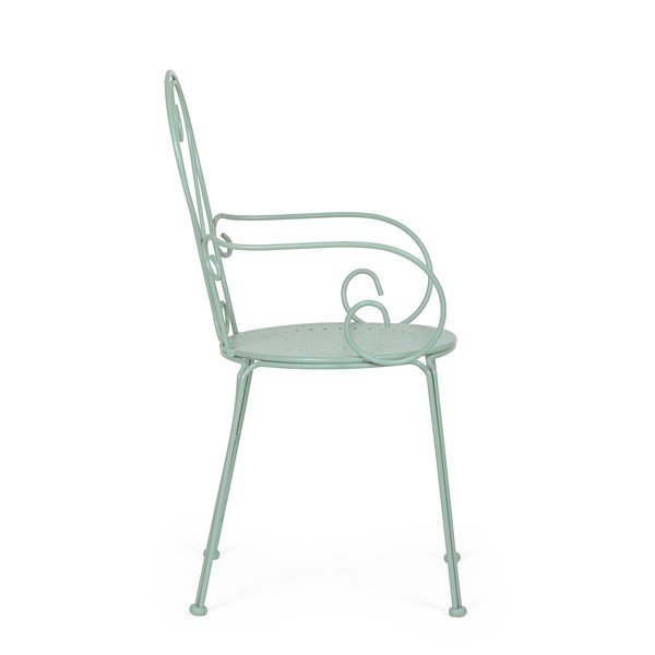 Mentolno zelen kovinski vrtni stol Etienne – Bizzotto-image-3