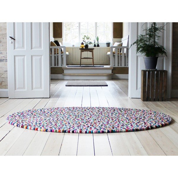 Preproga iz volnenega filca Wooldot Ball Rugs Multi Pang, ⌀ 200 cm-image-2