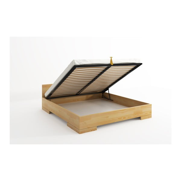 Dvoposteljna postelja iz borovega lesa s shrambo SKANDICA Spectrum, 160 x 200 cm-image-4