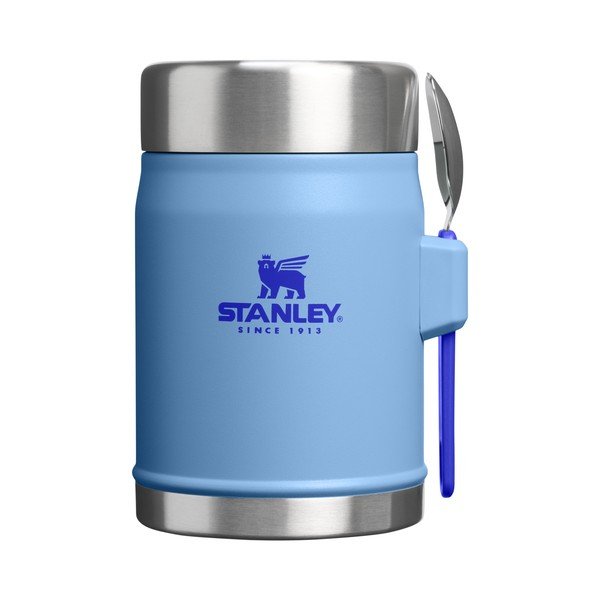 Modra termovka za hrano iz nerjavečega jekla 400 ml Legendary Food Jar + Spork Blue Sky – Stanley