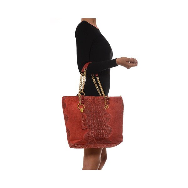 Usnjena torbica Carla Ferreri 863 Rosso-image-4