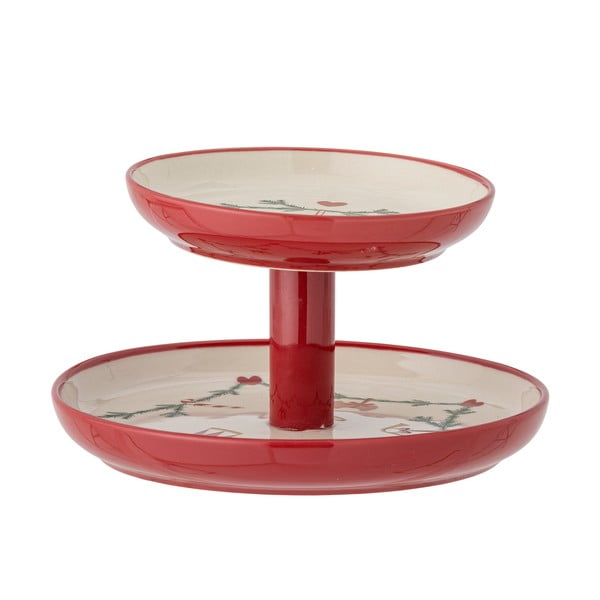 Lončen etažer z božičnim motivom Yule – Bloomingville