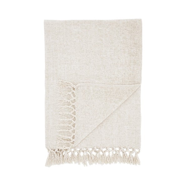 Kremno bela odeja iz šenilje 130x170 cm Wilson – Catherine Lansfield