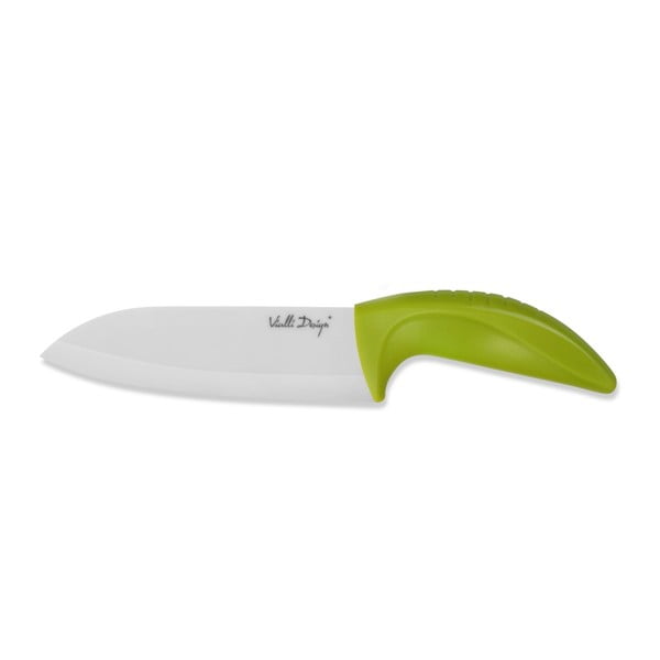 Keramični nož Santoku, 14 cm, zelen