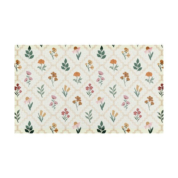 Predpražnik iz PVC-ja 40x70 cm Vintage Floral Stamp – Artsy Doormats