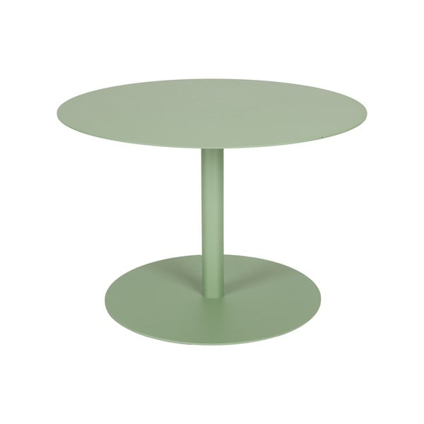 Žajbljevo zelena jeklena okrogla klubska mizica ø 60 cm Snow – Zuiver