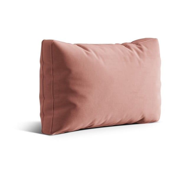 Rožnata žametna okrasna blazina za sedežno garnituro Kemi – Cosmopolitan Design-image-1