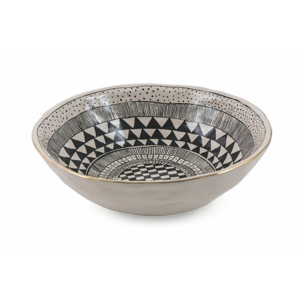 Skleda za solato iz črne keramike Villa d'Este Masai, premer 23 cm-image-1