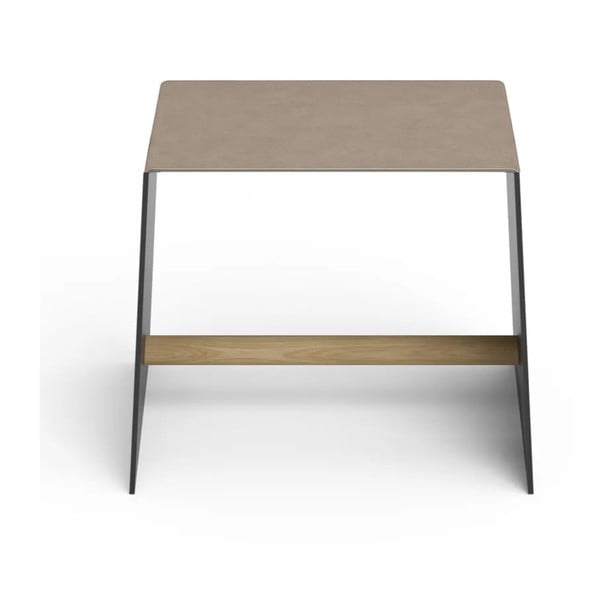 Sivo-bež kovinski stolček Bull – LIND DNA