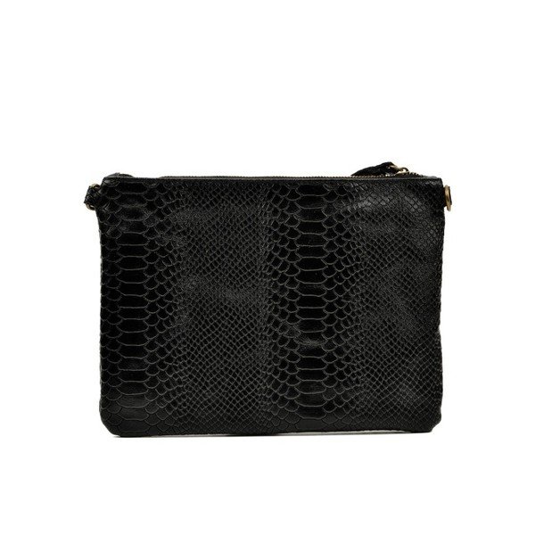 Črna usnjena torbica Luisa Vannini Dahlia Black-image-3