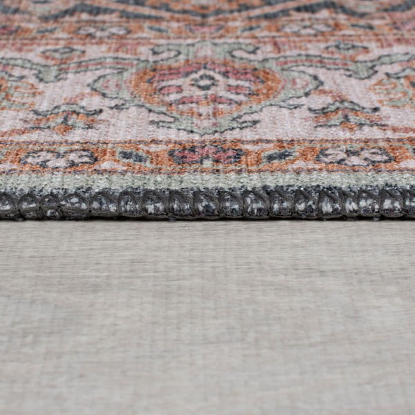 Rožnat pralen tekač 60x230 cm Briony Traditional – Flair Rugs-image-4