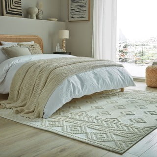 Kremno bela preproga iz šenila 160x240 cm Shyla – Flair Rugs