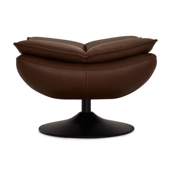 Temno rjav usnjen tabure Miami – Furnhouse-image-2