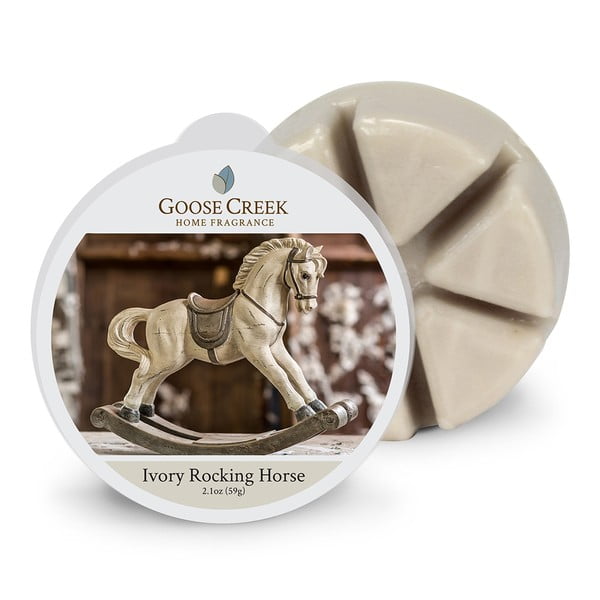 Aromaterapevtski vosek Goose Creek Ivory Rocking Horse, 65 ur gorenja