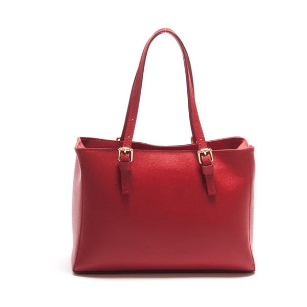 Rdeča usnjena torbica Isabella Rhea Licuala