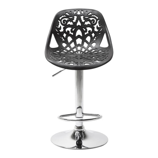 Črni barski stol Kare Design Ornament