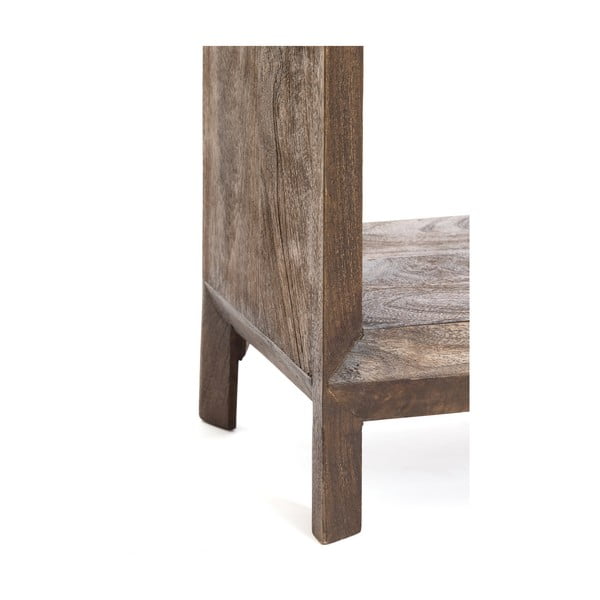 Regal iz masivnega manga v naravni barvi 48x190 cm Sondrio – Light & Living-image-3