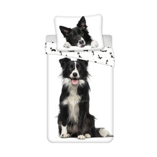 Enojna bombažna otroška posteljnina 140x200 cm Border Collie – Jerry Fabrics