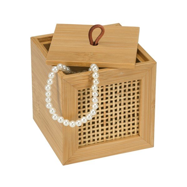 Organizator za kopalnico iz bambusa Wenko Allegre, 9 x 9 cm-image-1