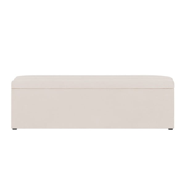 Kremasto-bela klop s shranjevanjem Cosmopolitan Design Los Angeles, širina 140 cm-image-3