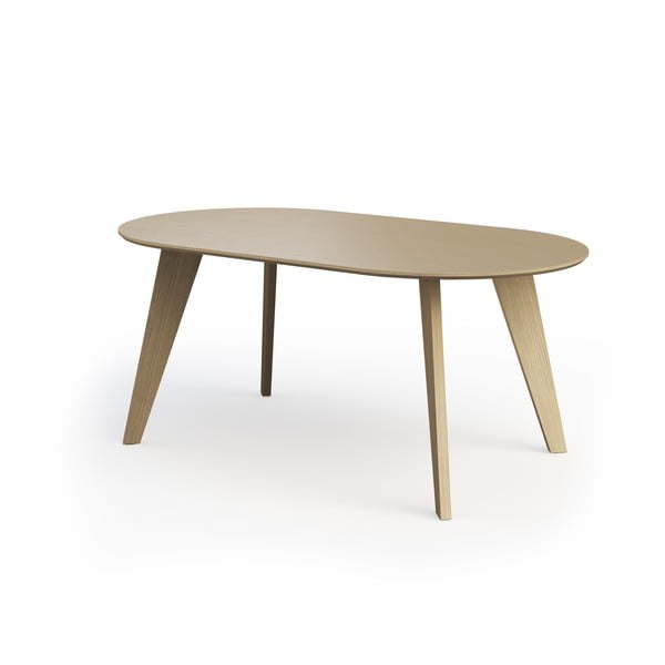 Jedilna miza z mizno ploščo v hrastovem dekorju v naravni barvi 100x180 cm Lago – TemaHome-image-2