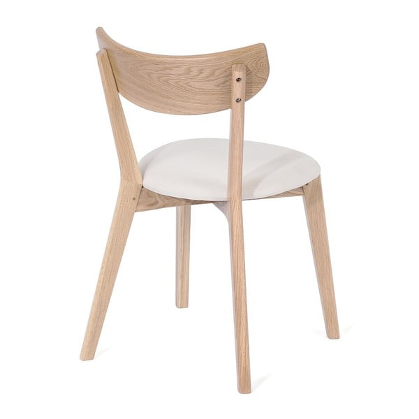 Hrastov jedilni stol z belim sedežem Arch - Bonami Selection-image-2