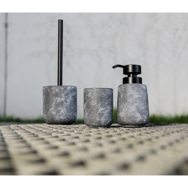 Siva keramična WC ščetka Sacile – Wenko-image-1