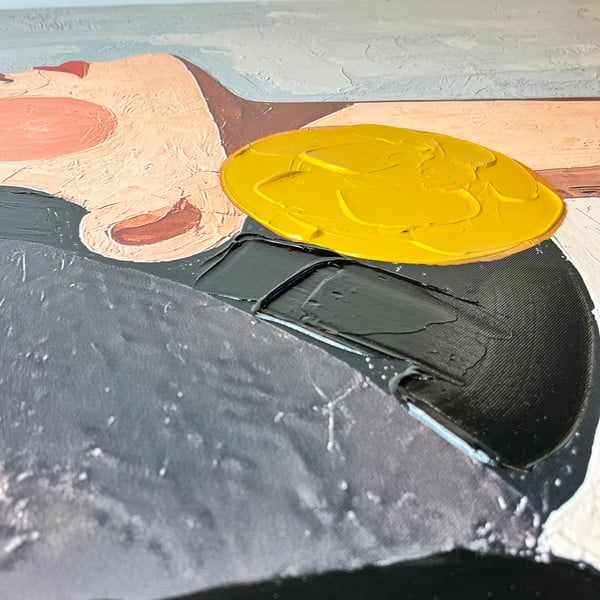 Slika z ročno naslikanimi elementi 70x100 cm Mae – Styler-image-2