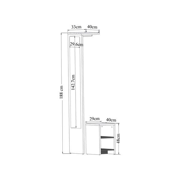 Komplet predsobe v dekorju hrastovega lesa TemaHome Vestibulo-image-2
