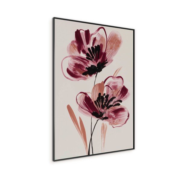 Tiskana slika z okvirjem/na platnu 70x100 cm Burgundy Blooms – Styler-image-4
