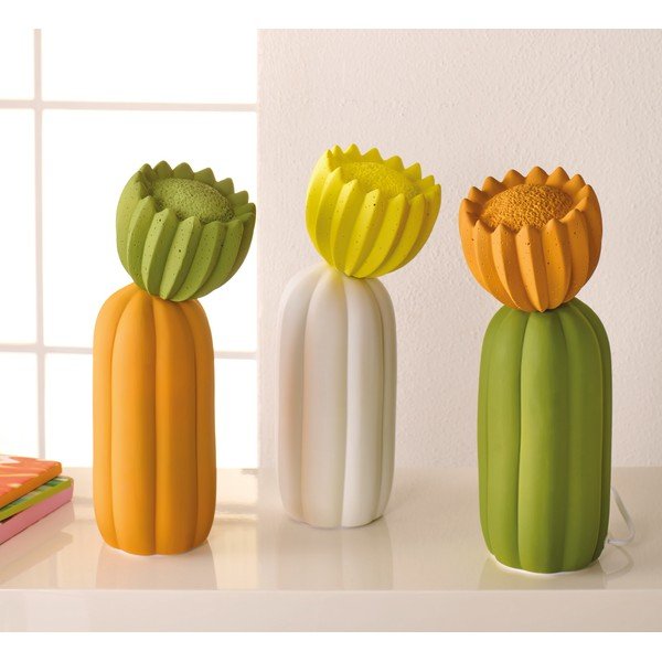 Zelena svetlobna dekoracija z vtikačem ø 10 cm Cactus – Brandani-image-2