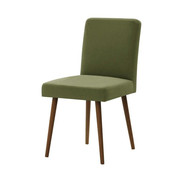 Zeleni stol s temno rjavimi bukovimi nogami Ted Lapidus Maison Fragrance
