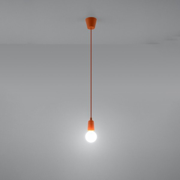 Oranžna viseča svetilka ø 5 cm Rene – Sollux-image-4