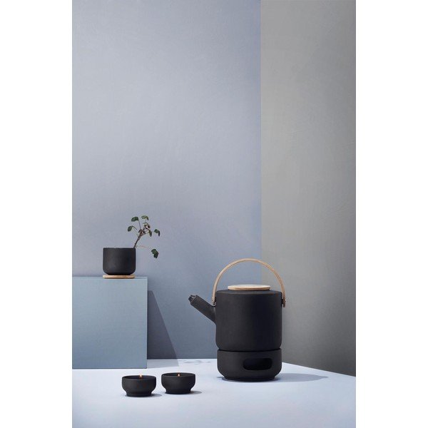 Črn čajnik iz kamenine 1,25 l Theo – Stelton-image-4