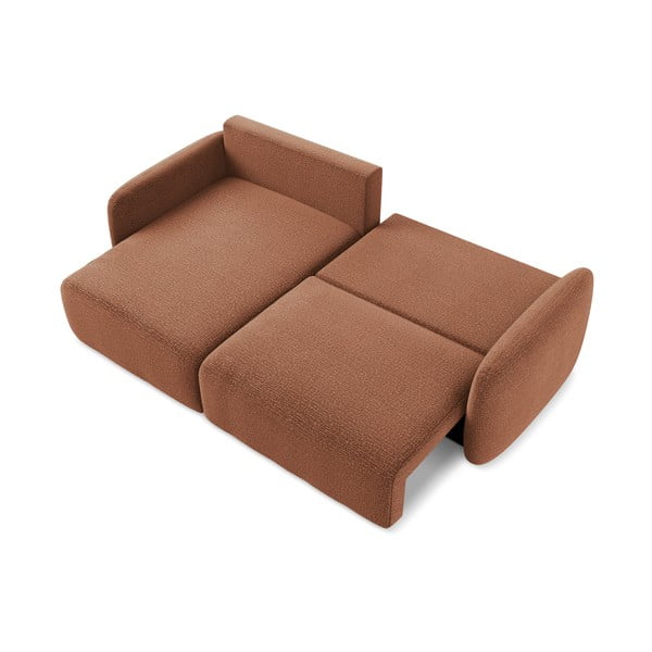 Opečnato oranžna raztegljiva/s prostorom za shranjevanje kotna sedežna garnitura (levi kot) Kalena – Makamii-image-4