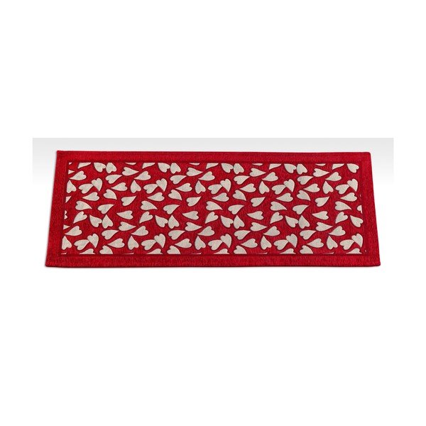 Webtappeti Corazon Rosso rdeča kuhinjska tekaška preproga, 55 x 140 cm-image-2