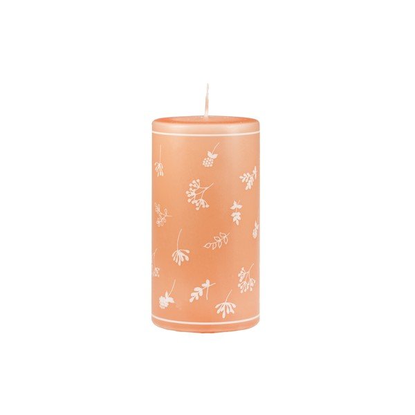 Oranžna sveča Unipar Fleur, čas gorenja 87 h