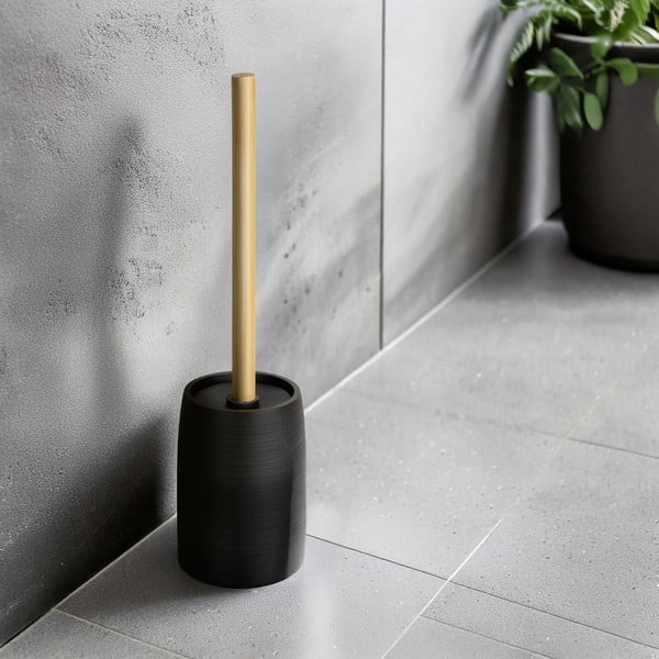 Črna WC ščetka iz poliresina Altavalle – Wenko-image-1