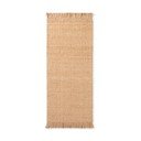 Obojestranski/ročno tkan tekač iz jute v naravni barvi 80x300 cm Fjord – Hanse Home
