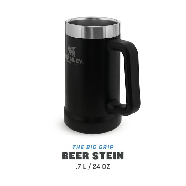 Črn termo lonček iz nerjavečega jekla 700 ml The Big Grip Beer Stein Black – Stanley-image-3
