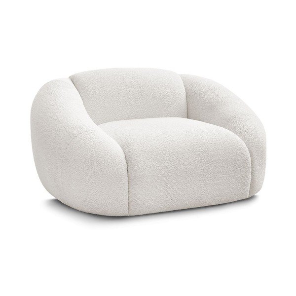 Bel fotelj iz tkanine bouclé Tina – Bobochic Paris
