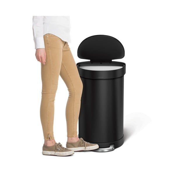 Koš za smeti iz nerjavečega jekla s pedalom 45 l – simplehuman-image-1