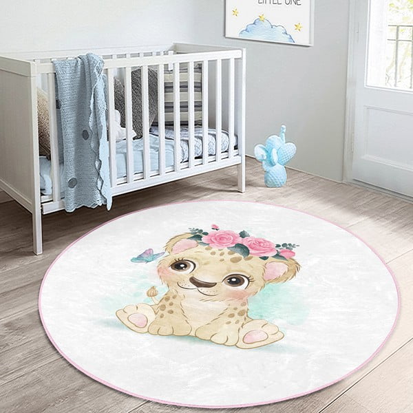 Bela otroška preproga ø 100 cm Comfort – Mila Home-image-4
