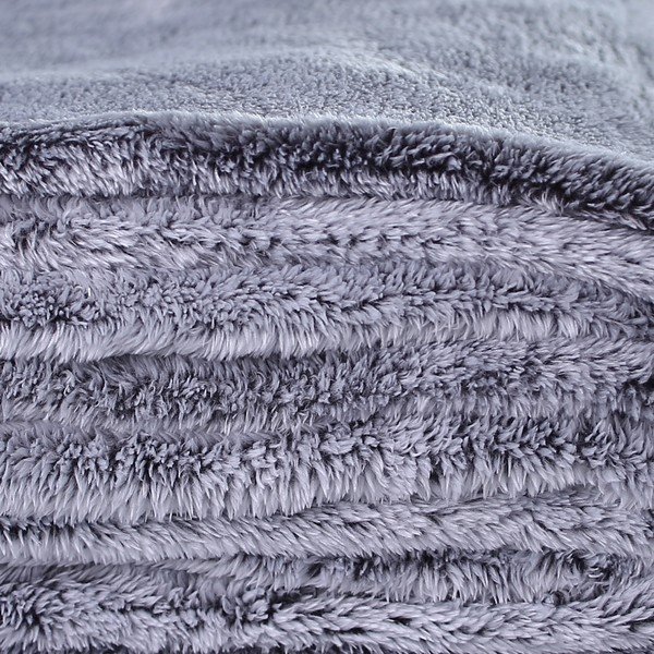 DecoKing Fluff Odeja iz mikrovlaken, siva, 220 x 240 cm-image-2