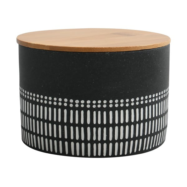 Črn kopalniški organizator za vatke ali vatirane palčke iz poliresina Yuma – Spirella