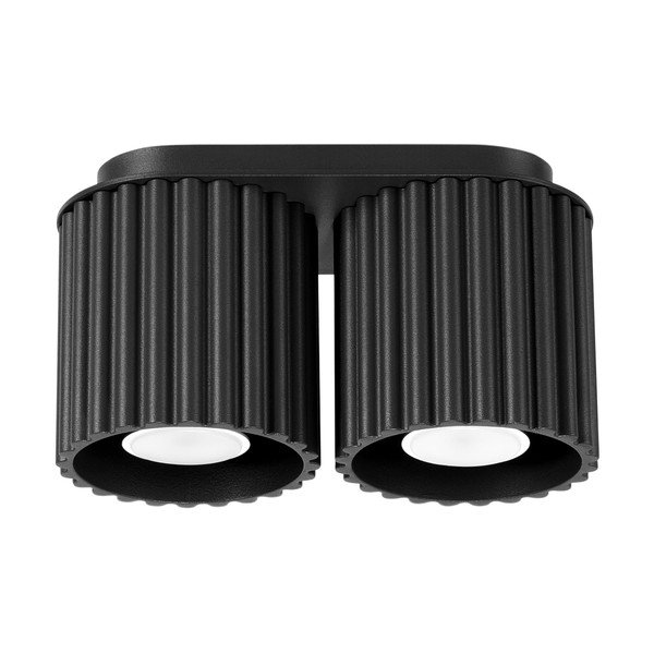 Črno kovinsko točkovno svetilo 10x21 cm Zora – Sollux