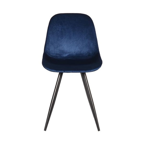 Temno modri žametni jedilni stoli v kompletu 2 ks Capri  – LABEL51-image-2