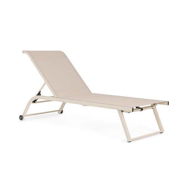 Kovinski vrtni ležalnik v naravni barvi Taylor – Bizzotto