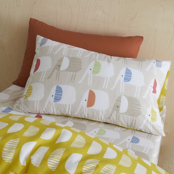 Bombažna otroška posteljnina 200x135 cm Minbu Elephant - Pineapple Elephant-image-2